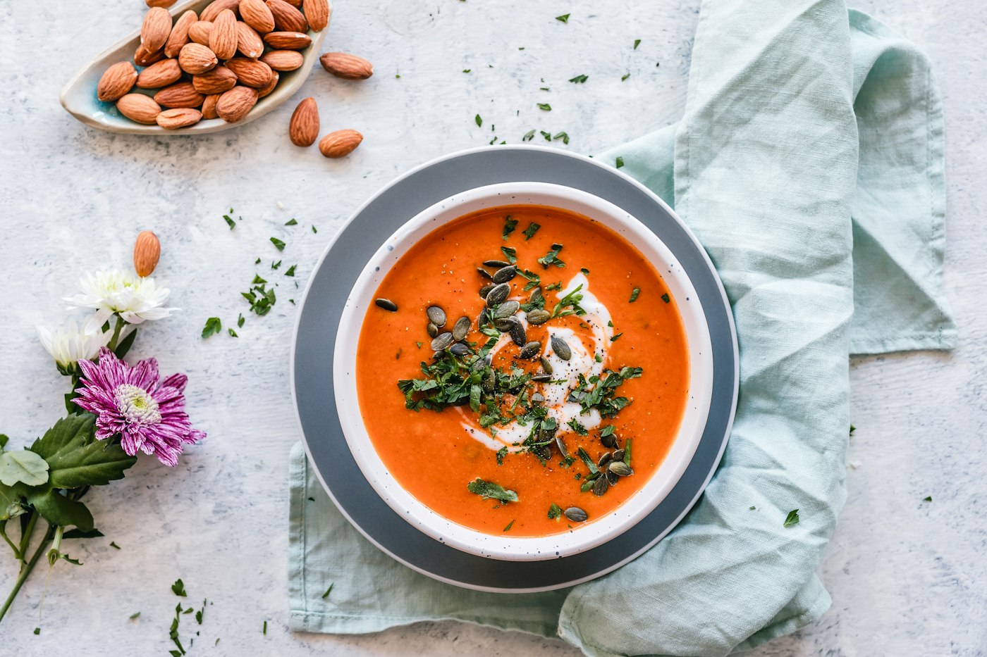 A comforting bowl of soup